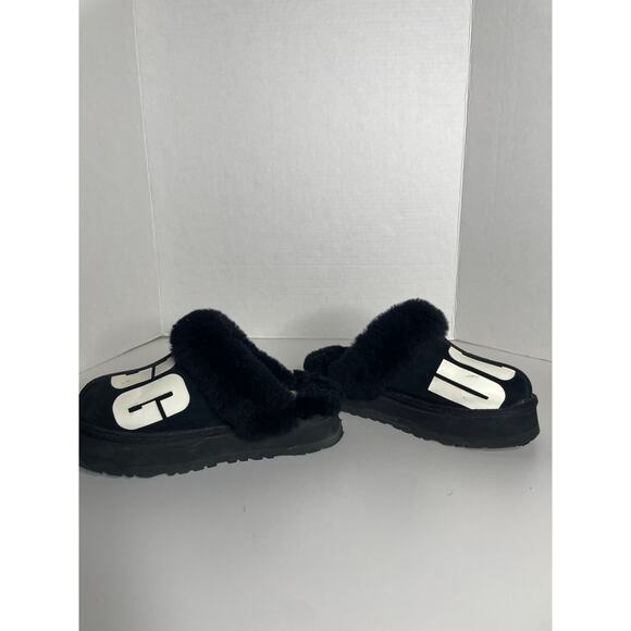 UGG Platform Slip on Slipper Mules Black Disquette Chopd Womens 6 - Picture 5 of 8